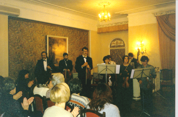 In the Red Hall of  Moscow "House of Scientists",  January 1999.
