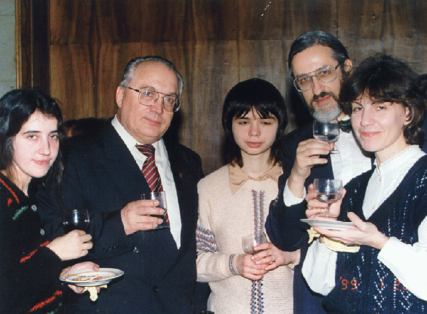 The Tatiana Day Celebration. Victor Sadovnichiy, the Rector of Moscow State University with the Orchestra (January 25, 1999).