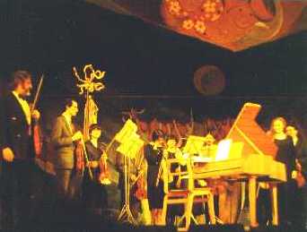 A Christmas "Musikabend" in the Moscow State University. January, 1996. 
